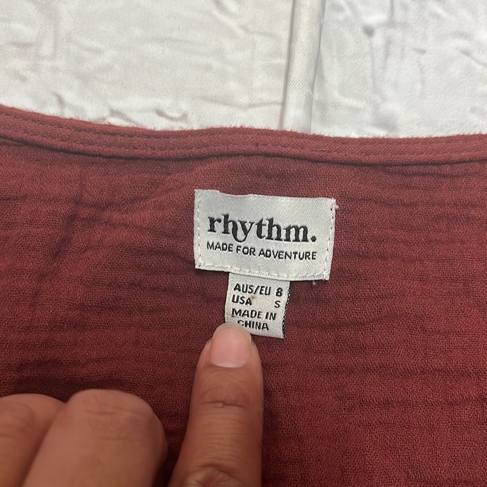 Rhythm Rust Button-Up Top - Picture 4 of 4